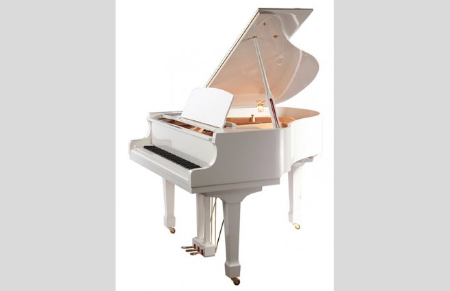 Steinhoven SG160 Polished White Baby Grand Piano All Inclusive Package - Image 1